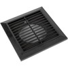 ECOPRO VENT Black 4'' Inch Ventilation Grille - Inside/Outside use