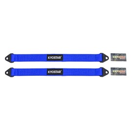 KYOSTAR 25 Inch Limit Strap, Premium Quad Wrap Limit Strap Car Hauler Axle Straps Rated for 10,000 Lb (Blue, 2 Pack)