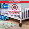 Utopia Bedding Adjustable Bed Furniture Risers - Elevation in Heights