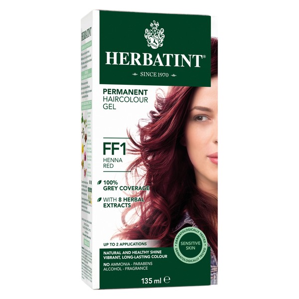 Herbatint Permanent Hair Colour Gel Henna Red FF1 135mL