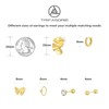 Trifasorie 6 Pairs Gold Stud Earrings, Non Tarnish Gold Earring