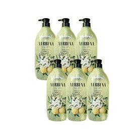 Shower Mate 샤워메이트 플라워부케 바디워시 레몬버베나 900ml x6개 Shower Mate Flower Bouquet Body Wash Lemon Verbena 900ml x 6