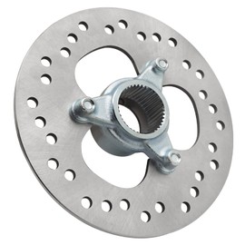 Rear Brake Rotor Disc & Hub for Honda TRX450R TRX450ER 2004-2014, OEM# 43121-HP1-600 43121-HP1-000 43251-HP1-003