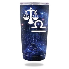 MightySkins Skin Compatible with Ozark Trail 20 oz Tumbler (2016) - Libra | Protective, Durable, and Unique Vinyl Decal wrap Cover | Easy to Apply, Remove, and Change Styles | Made in The USA