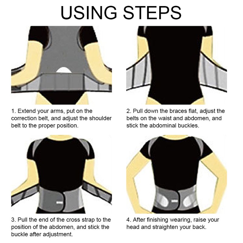 Posture Corrector For Men Women Shoulder Back Straightening Belt Back