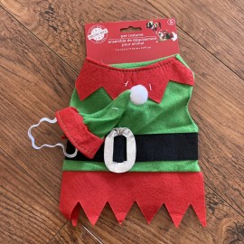 Unbranded New Cute Pets Puppy Small Dog Xmas Elf Costume  Shirt Top Cat Christmas Holiday