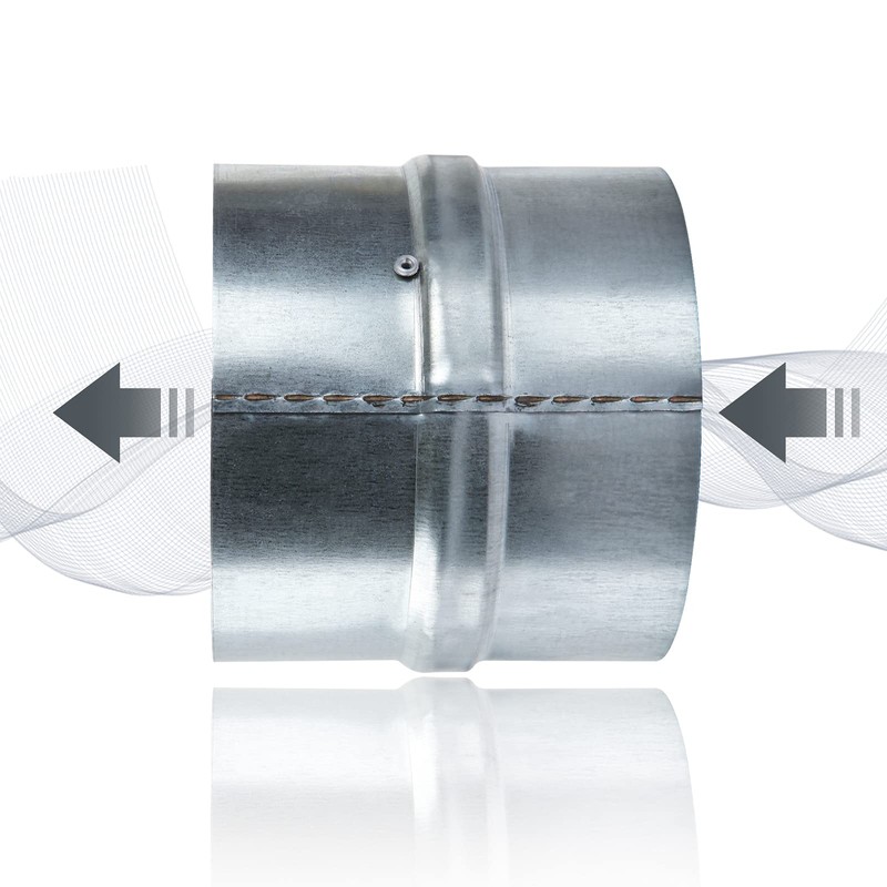MIVIDE 2Pack 4 inch Backdraft Damper Duct, One Way Airflow