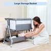3-in-1 Baby Bassinet Bedside Sleeper with Wheels Bedside Bassinet for
