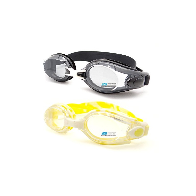 proSPORTsunglasses 2 pairs of Swim Goggles for Adults, Youth and