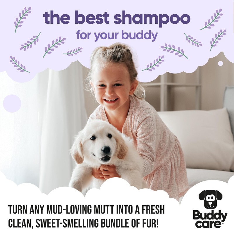 Calming & Deodorising Dog Shampoo by Buddycare | Lavender Scented