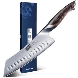 Cuchillo de chef de 8 pulgadas, cuchillo de cocina profesional ultra afilado, hecho de acero inoxidable de alto carbono (3Cr13) con mango ergonómico p