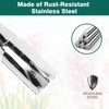 Berry&Bird Garden Bulb Planter with 4 Inches Depth Mark, Stainless