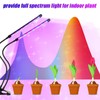 4 Pack LED Grow Lights for Indoor Plants, Full Spectrum