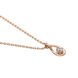 VA VENDOME AOYAMA SV925 GS_N023140CZ Drop Motif Necklace, Silver