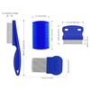 Flea Comb for Cat Dog, 4 PCS Flea Removal Lice