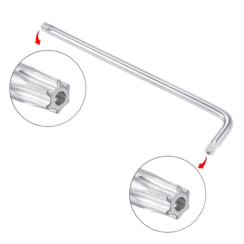 sourcing map T45 Anti Tamper Proof Torx Star Key Bit