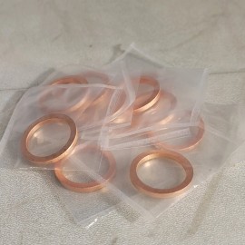 LL Science OFHC Copper Gasket CF 1.33" DN16CF Conflat Flange CF16 UHV Vacuum - Pack of 10