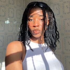 Mscat 12 Inch 9Packs Micro Twist Crochet Hair Bob Crochet Braids Pre looped Mini Passion Twist Mini Senegalese Twist Crochet Hair Pre-looped Hair Micro Braids Crochet Hair Extensions 2#