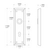 Newliplace 2 Pack Mortise Lock Door Knob Plates for Interior