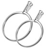 TIESOME 2Pcs Silver Ring Try-On Tool, Stone Holder Spring Prong