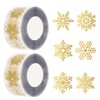 Urmylve 1000 Christmas Stickers for Cards, 2 Snowflake Stickers Roll