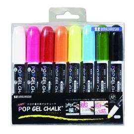 Umajirushi BPG-8PS POP Gel Chalk Set of 8 Colors