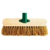 Jantex CD796 Wooden Broom Head, Soft, Coco, Size: 305 mm,