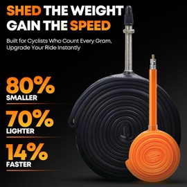 CYCLAMI 1 PC 700C Bike Inner Tube TPU,30g Ultralight TPU Road Bicycle inner tube 28'' 700C X18-32C, FV:85mm