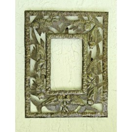 Handmade FISH PICTURE MIRROR FRAME from recycled metal HANDMADE