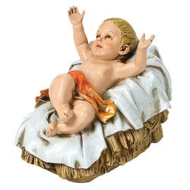 Joseph's Studio by Roman - Color Baby Jesus Figure for 27" Scale Nativity Collection, 6.25" H, Resin and Stone, Decorative, Collection, Durable, Long Lasting