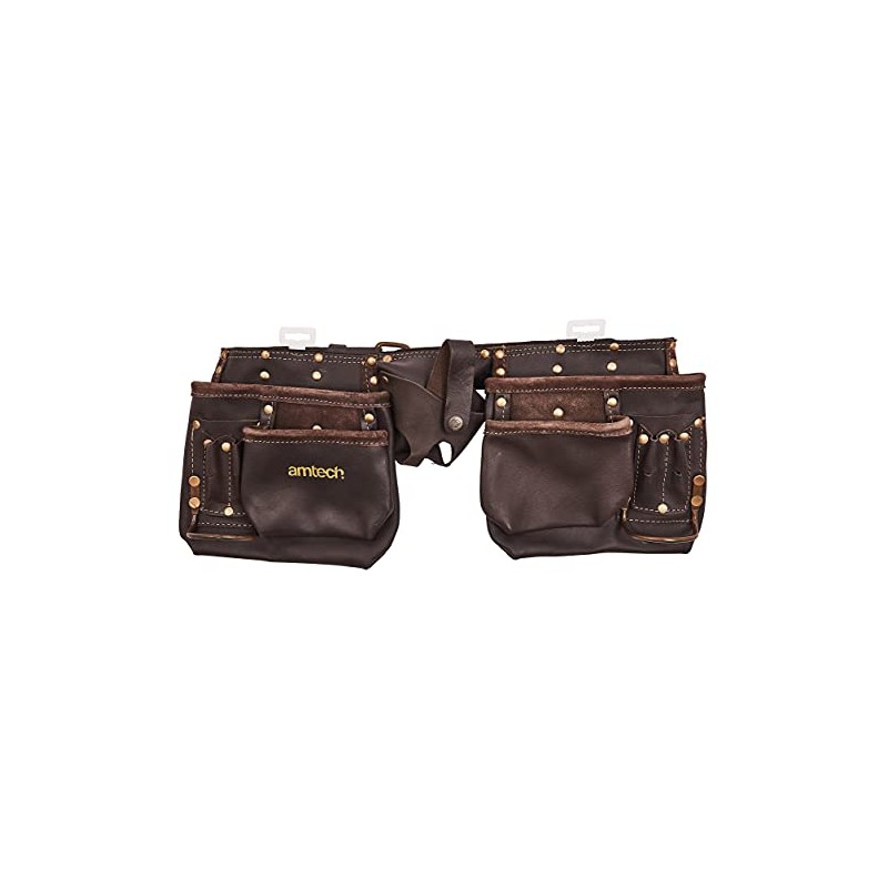 Amtech N1045 12 Pocket Heavy Duty Leather Tool Belt