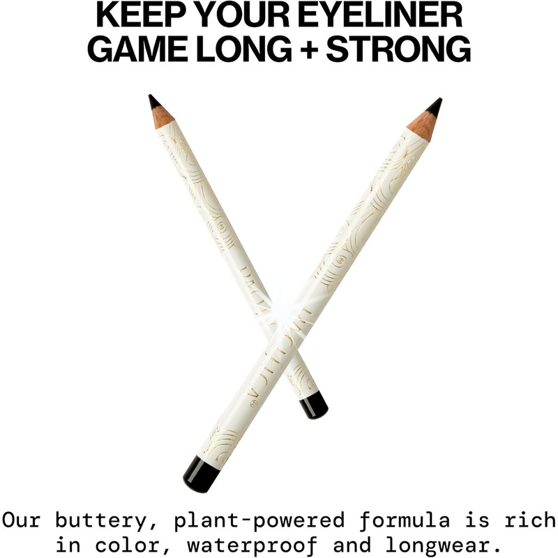 Pacifica Vegan Water Resistant Eyeliner - Jet Women 0.04 oz
