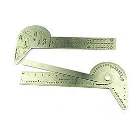 Proops Engineers Protractor Square Rule, Centre Finder, Circle Divider, Drill Point Gauge. (D8043) Free UK Postage