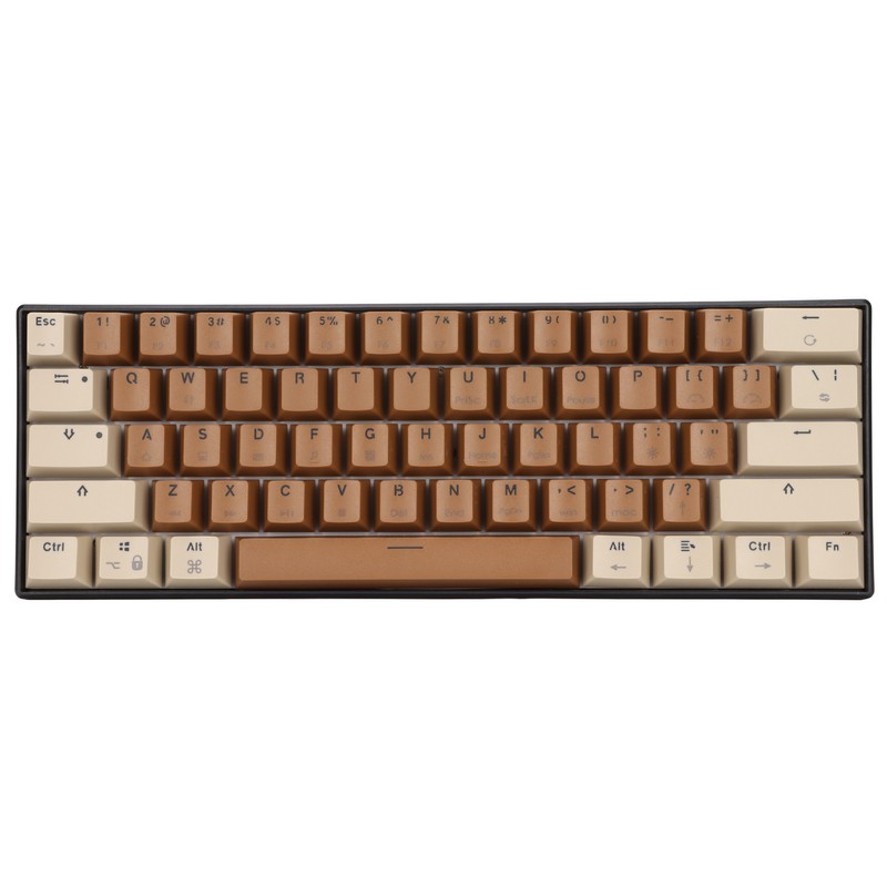61 Keys Mechanical Keyboard Color Mixing Quick Response Wired Keyboard