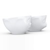 Medium bowls, dip bowls, set of 4 grinding, kissing mouth,