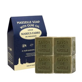 Marius Fabre 갤러리아 기프트박스증정마리우스파브르 마르세유 올리브솝 큐브비누(4 Galleria Gift Box Present Marius Fabre Marseille Olive Soap Cube Soap