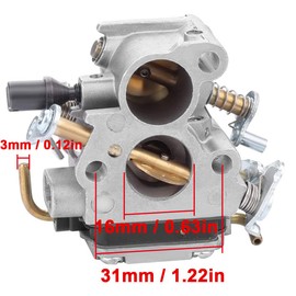 ZAMDOE Carburetor Air Filter Ignition Coil for Husqvarna 235 235E 236 236E 240 240E 120 MARK II Chainsaw for Jonsered CS2234 CS2238 CS2234S CS2238S, Tune Up Kit Replaces C1T-W33C 586936202 574719402