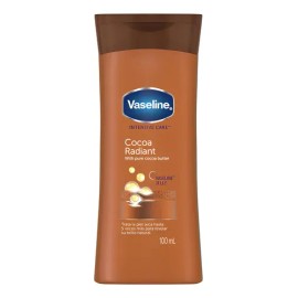 Crema Corporal Hidratante Vaseline Cocoa Radiant 100ml 3pzs
