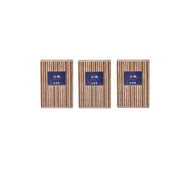 [Bulk Purchase] Kayuragi Sandalwood Business Card Incense, Paulownia Box, 6