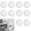 10 Pcs Radiator Pipe Cover, White Plastic Pipe Covers Sleeve,