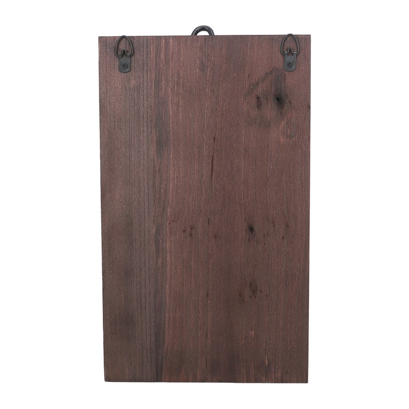 Motorcycle Helmet Rack with Jacket Hook Wood and Iron Wall