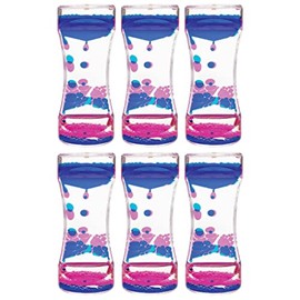 Teacher Created Resources Blue & Pink Liquid Motion Bubbler, Pack of 6