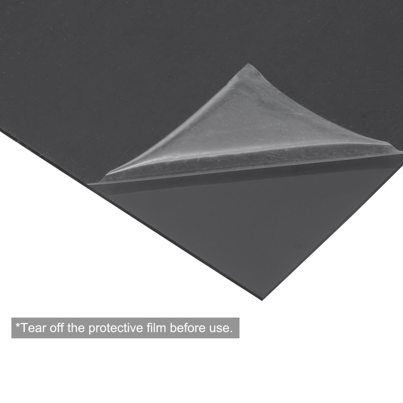 QUARKZMAN Black ABS Plastic Sheet 10 x 8 x 0.03
