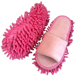 TARSHYRY Pantuflas para Quitar el Polvo de la Casa, Pantuflas de Piso con Absorción de Agua de Chenilla para el Hogar para Hombres (M 39-41)