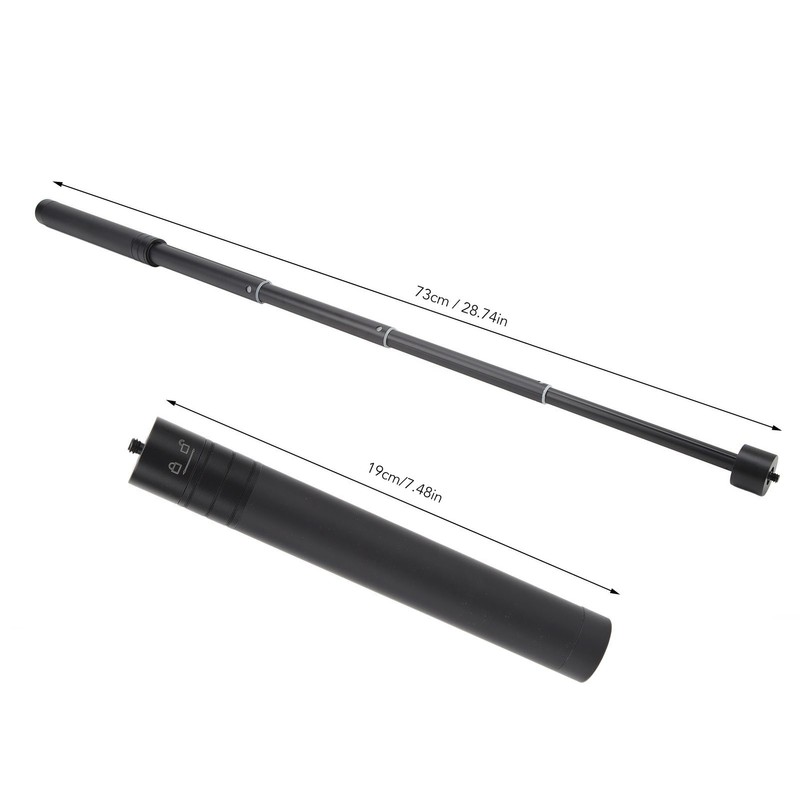 73cm Telescoping Selfie Stick Panoramic Sports Camera Extension Pole for