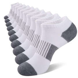 eallco 10 Pairs Ankle Socks Men Running Low Cut Socks Comfort Breathable Cushioned Casual
