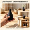 4.5 Inch Matte Blue Ceramic Bud Vase, Small Teardrop Shape