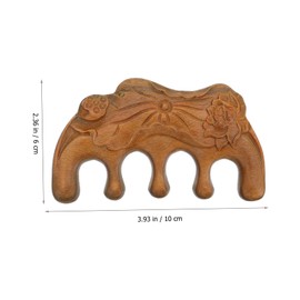 Ipetboom Natural Sandalwood Hair Comb Anti-static Wide Tooth Massage Blood Circulation Craft Perfect Present for Family