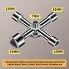 Esshogo 4 Way 5 Size Inner Dimensions 7 mm/10 mm/12