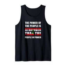 Lebanon Demonstation Lebanese Flag Revolution Protest March Tank Top